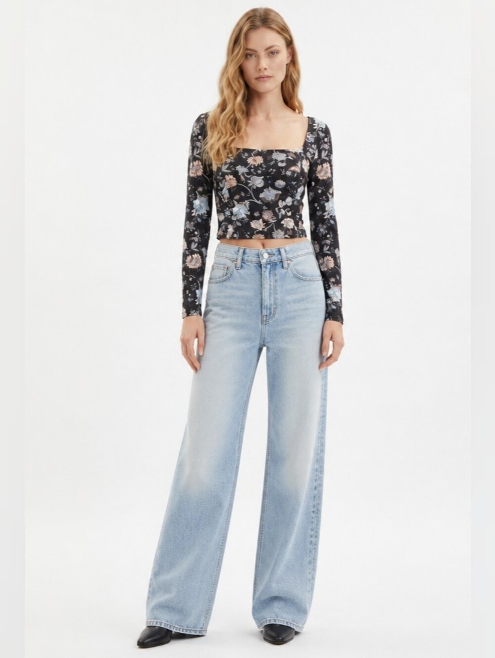 Aritzia Wilfred Ruched Corset Knit Top Size M